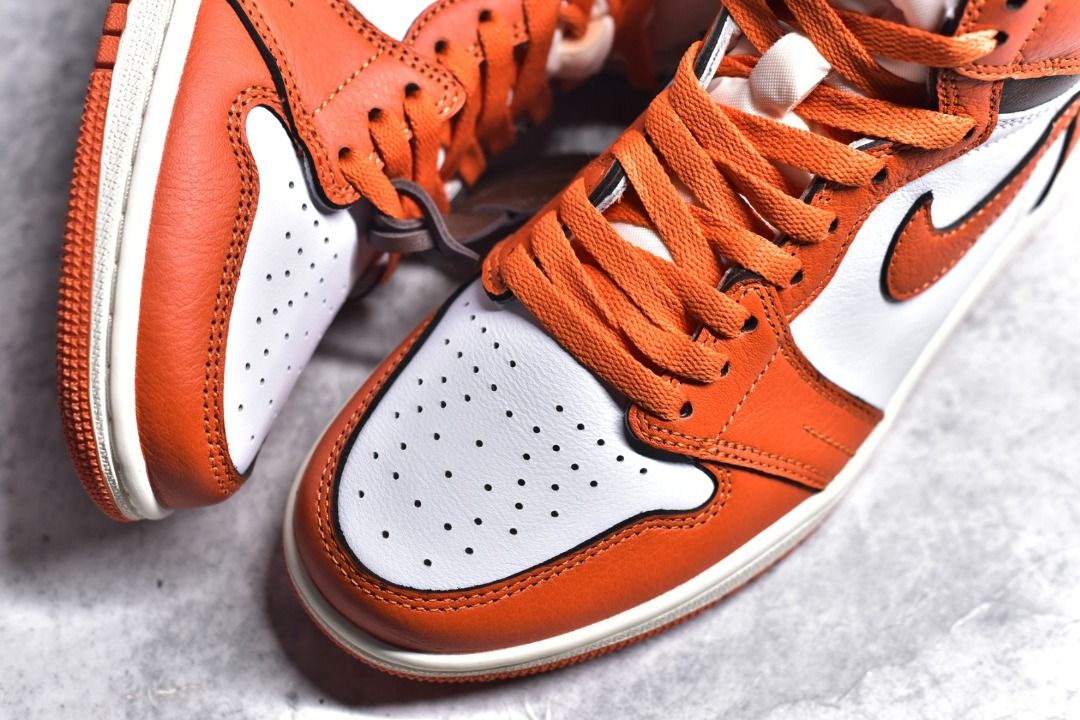 Air Jordan 1 Retro High OG Starfish White Orange shoes Men s
