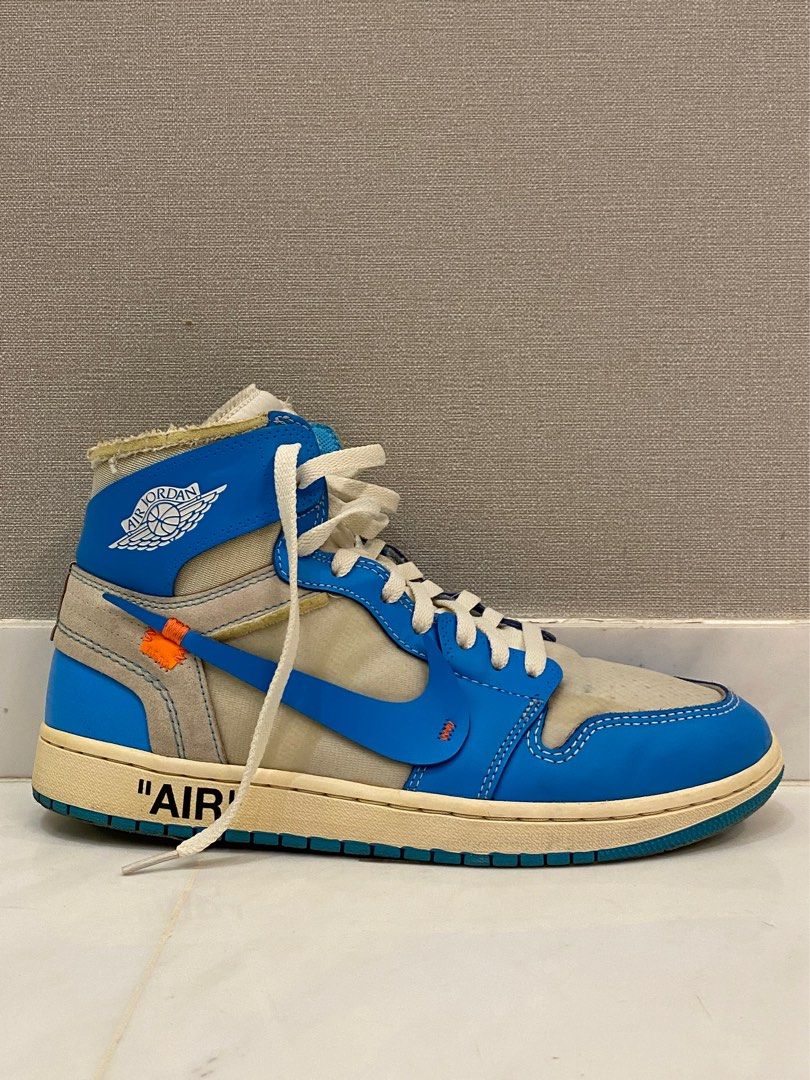 Nike air jordan 1 x off white blue cheap