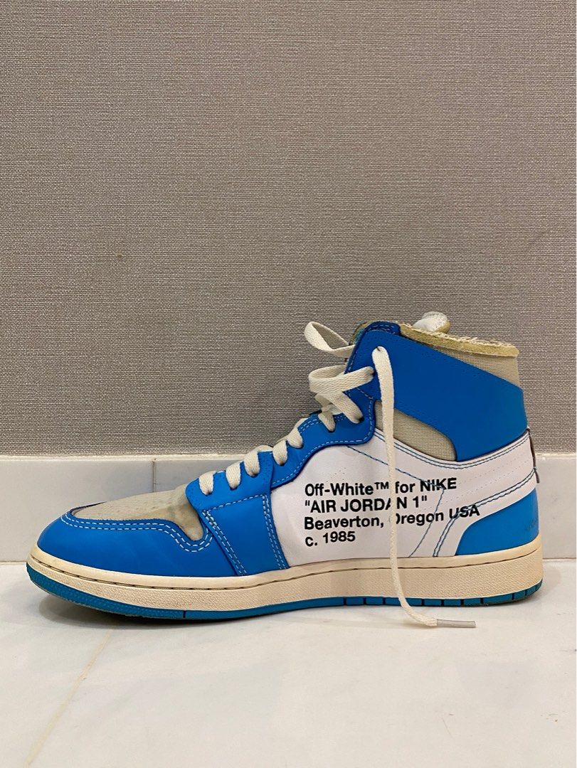 Nike air jordan hotsell off white blue