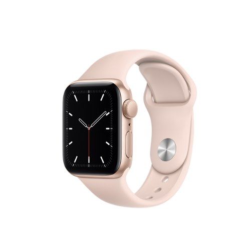 Apple Watch SE Gold with pink sand strap Women s Fashion Watches