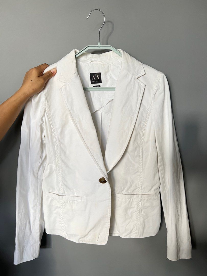 Armani Exchange White Jacket Size M