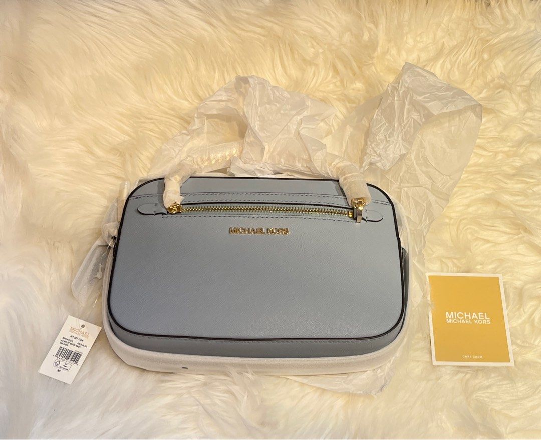 New Michael Kors Sullivan Small Signature Zip Crossbody Handbag Bright  White Ltd