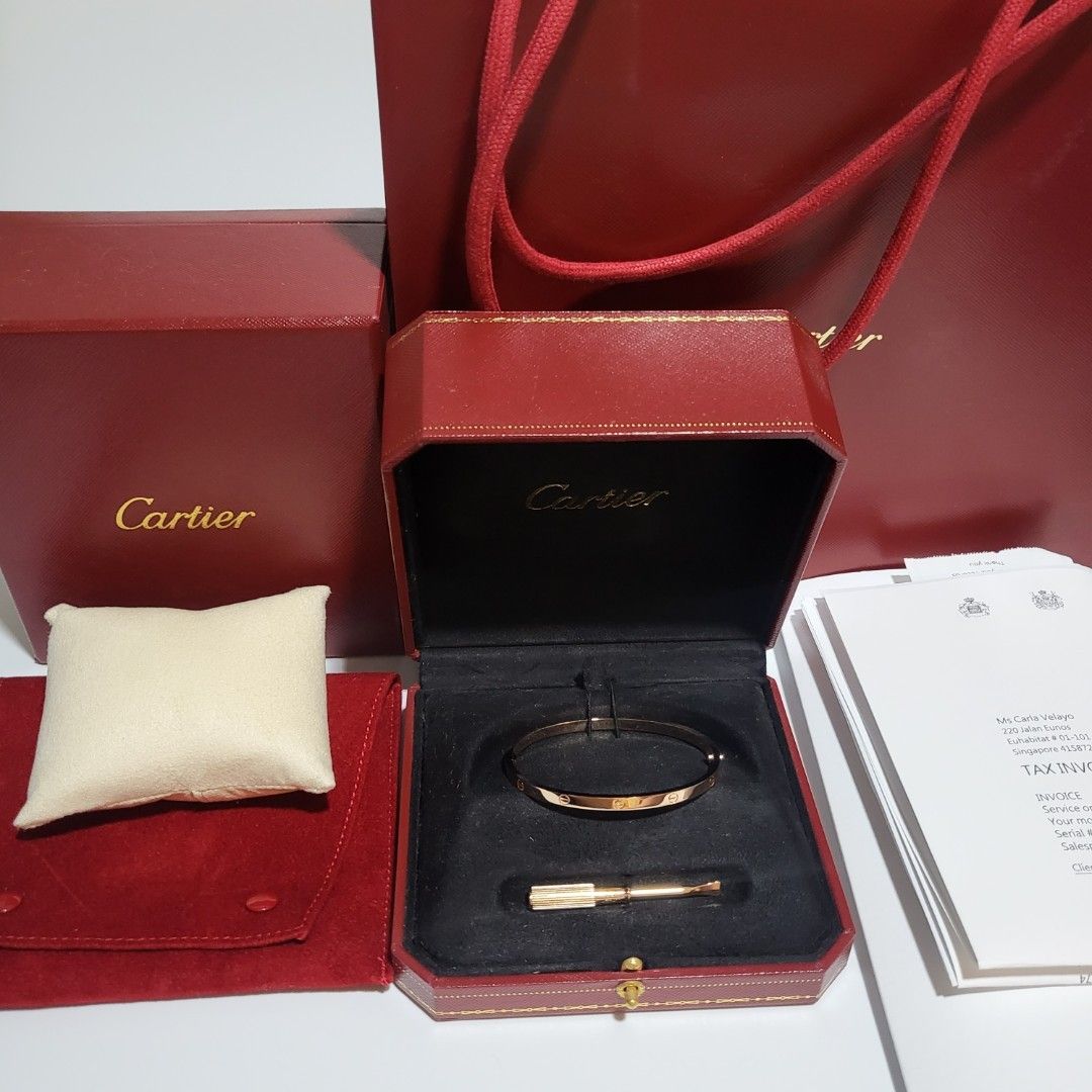 Authentic cartier love new arrivals bracelet for sale