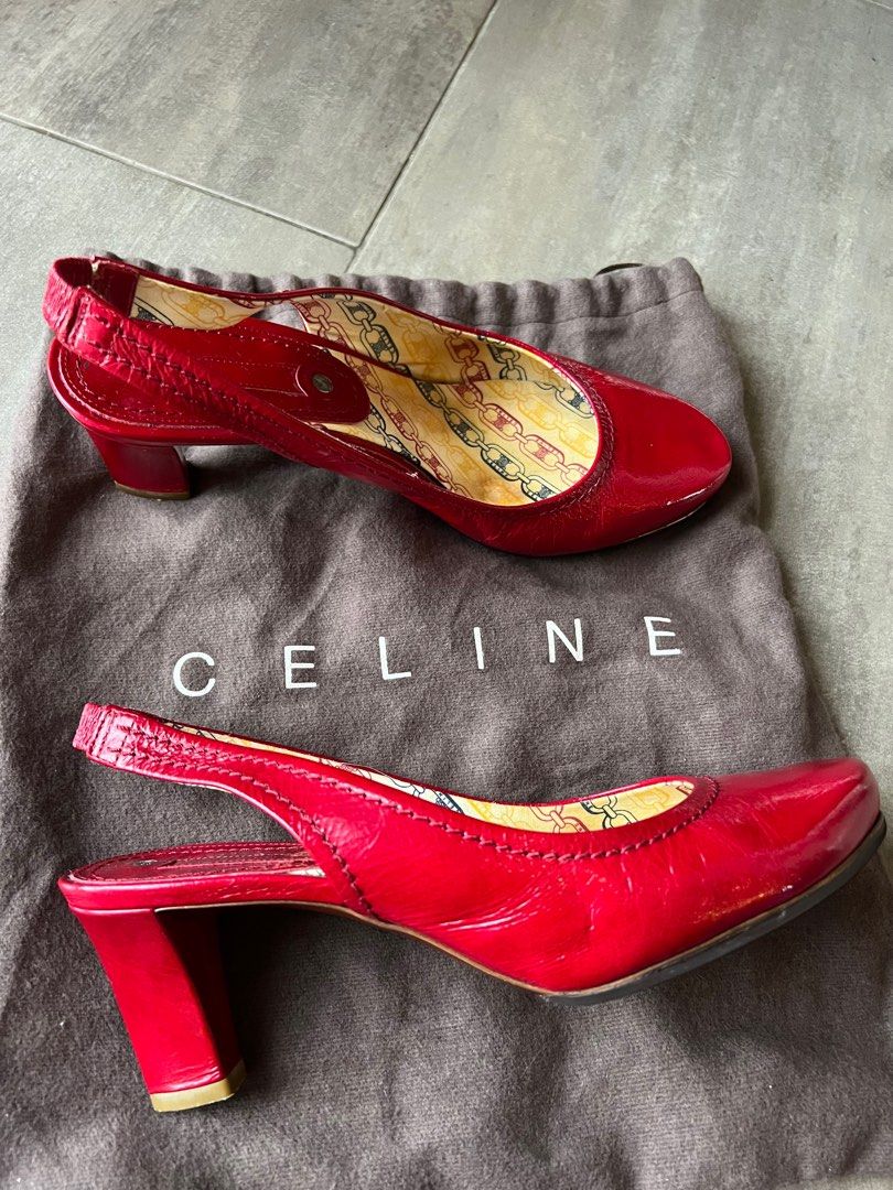 Celine discount red shoes