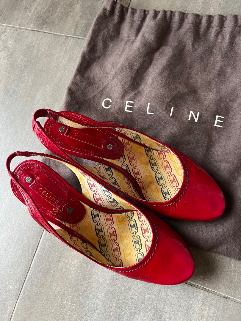 Celine red shoes outlet