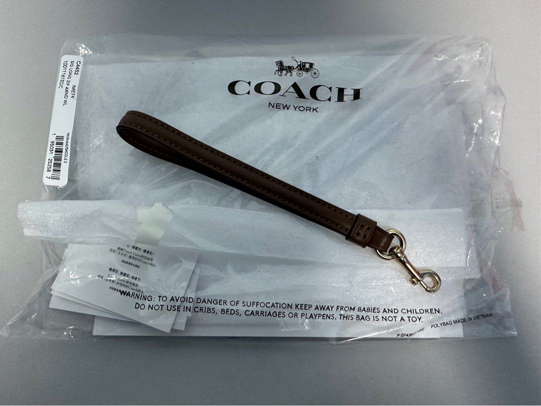 Porte-monnaie Vintage à Bracelet - Motifs Floraux Bruns Et Beiges - Fermeture éclair