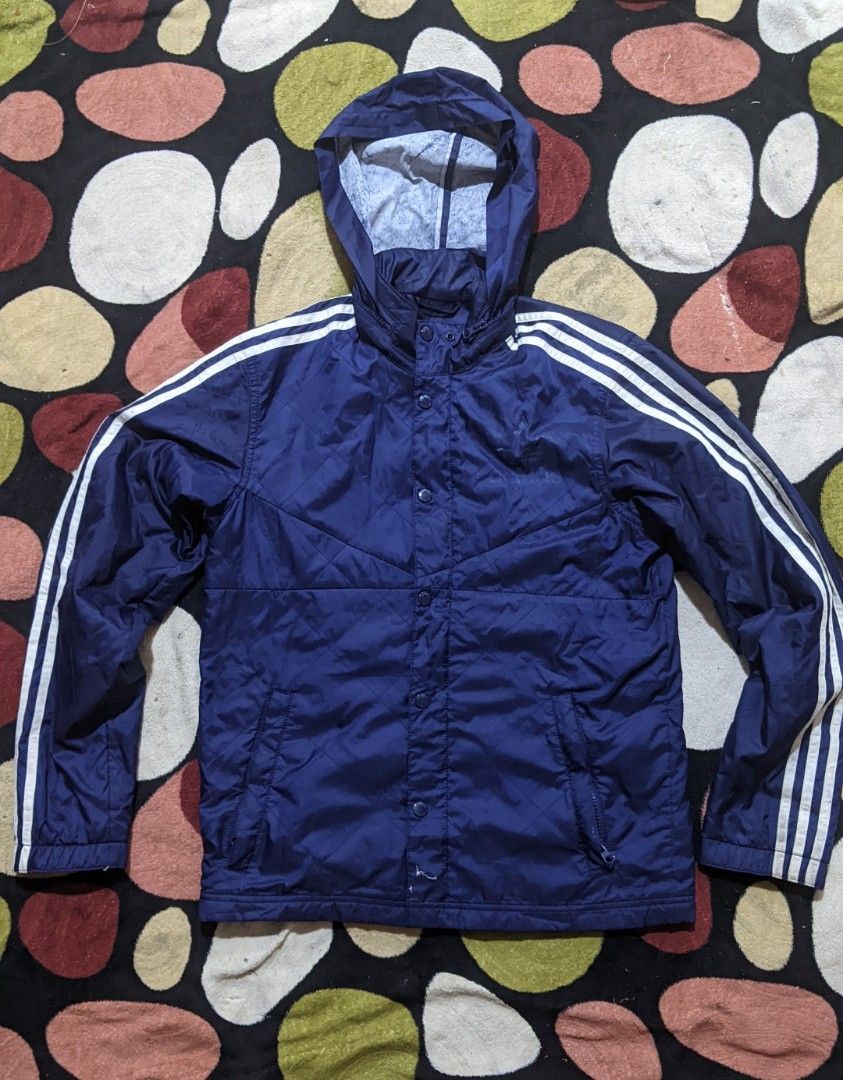 Authentic Repro Adidas Trefoil Quilted hoodie jacket