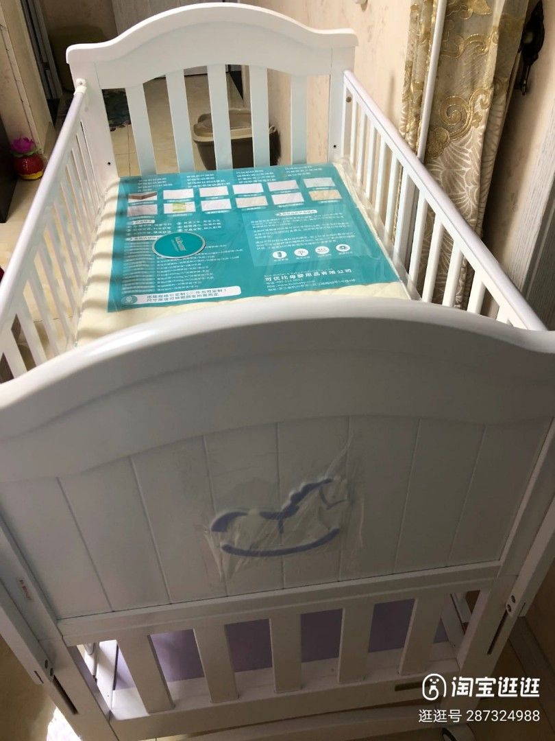 Solid wood Baby cot upto 12 years old come with mattress, Babies & Kids