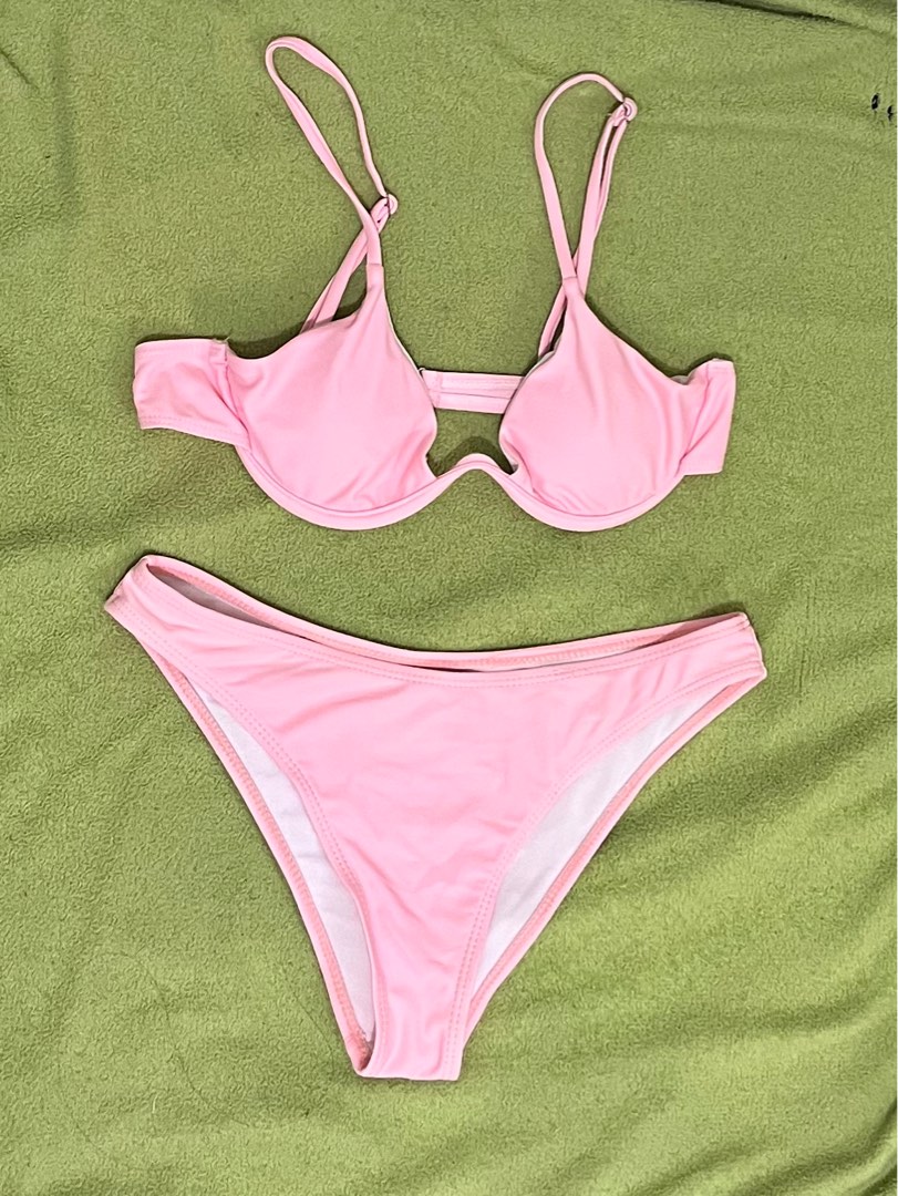 baby pink swim suit, Women's Fashion, Swimwear, Bikinis & Swimsuits on