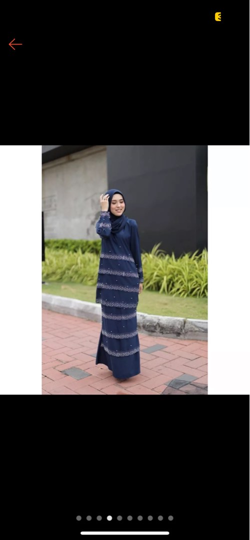 Baju kurung Raya Tunang Konvo Layer BlingBling Manik Labuci Mewah
