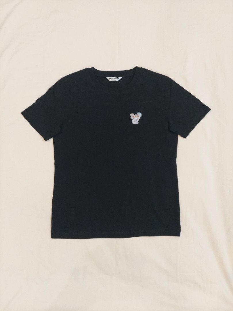 BALENCIAGA PARIS KOALA BORDIR BLACK TSHIRT KAOS LUXURY MADE IN PORTUGAL AUTHENTIC JAPAN SECOND MARKET Fesyen Wanita Pakaian Wanita Atasan di Carousell