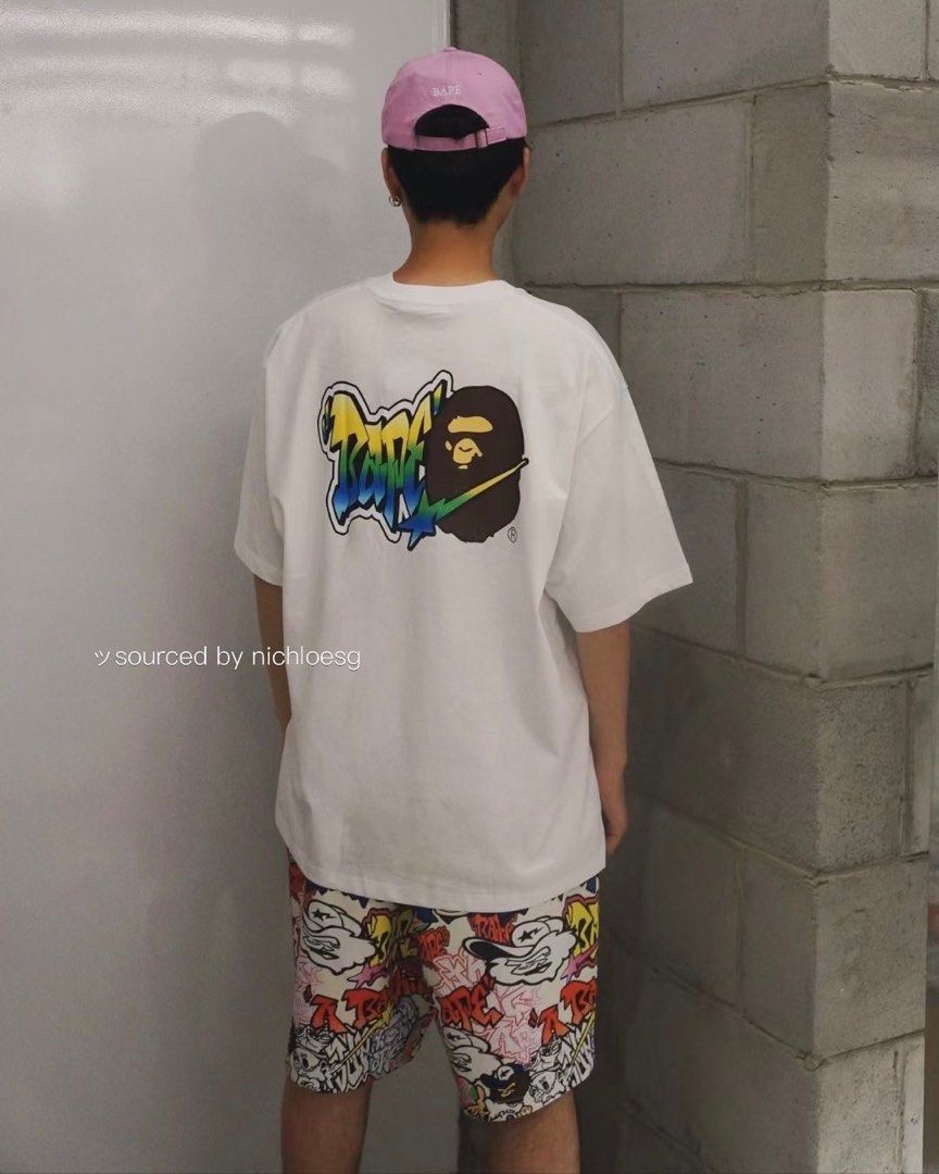 BAPE GRAFFITI A BATHING APE RELAXED FIT TEE