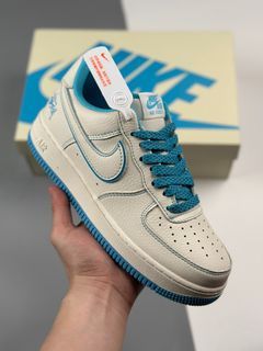 Nike Air Force 1 07 Low 40 Off White Navy Blue Dark Red BS9055