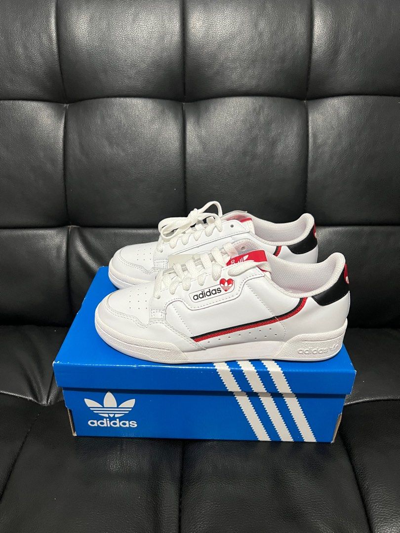 BNIB 100 authentic adidas continental 80 valentines Women s