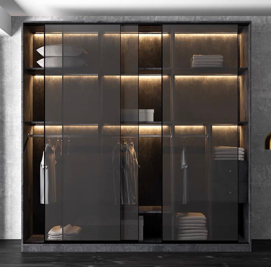 BRADTON Luxury Modern LED Wardrobe, Furniture & Home Living, Furniture ...