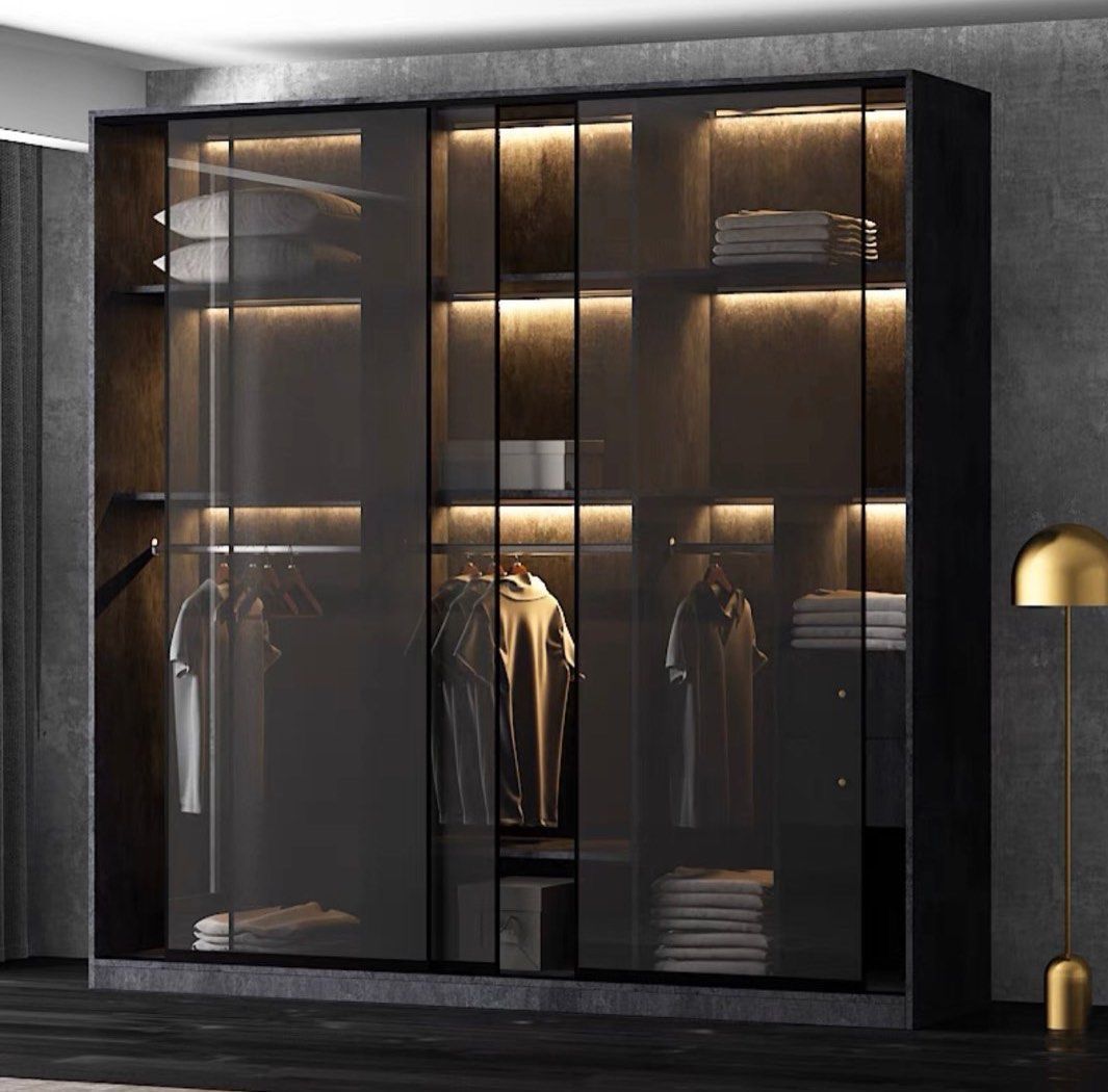 BRADTON Luxury Modern LED Wardrobe, Furniture & Home Living, Furniture ...