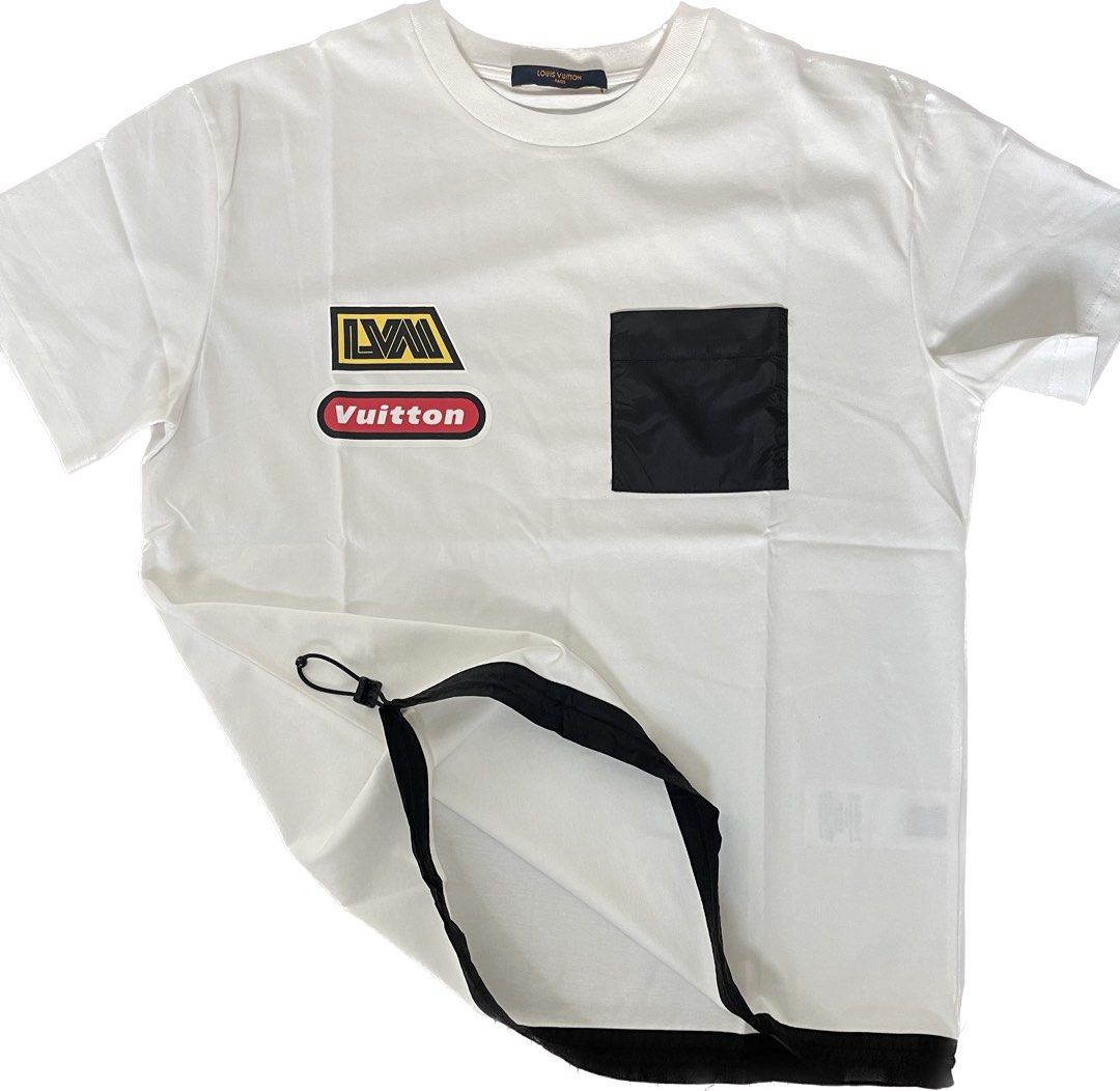 LOUIS VUITTON 3D POCKET MONOGRAM TEE (White), Men's Fashion, Tops & Sets,  Tshirts & Polo Shirts on Carousell