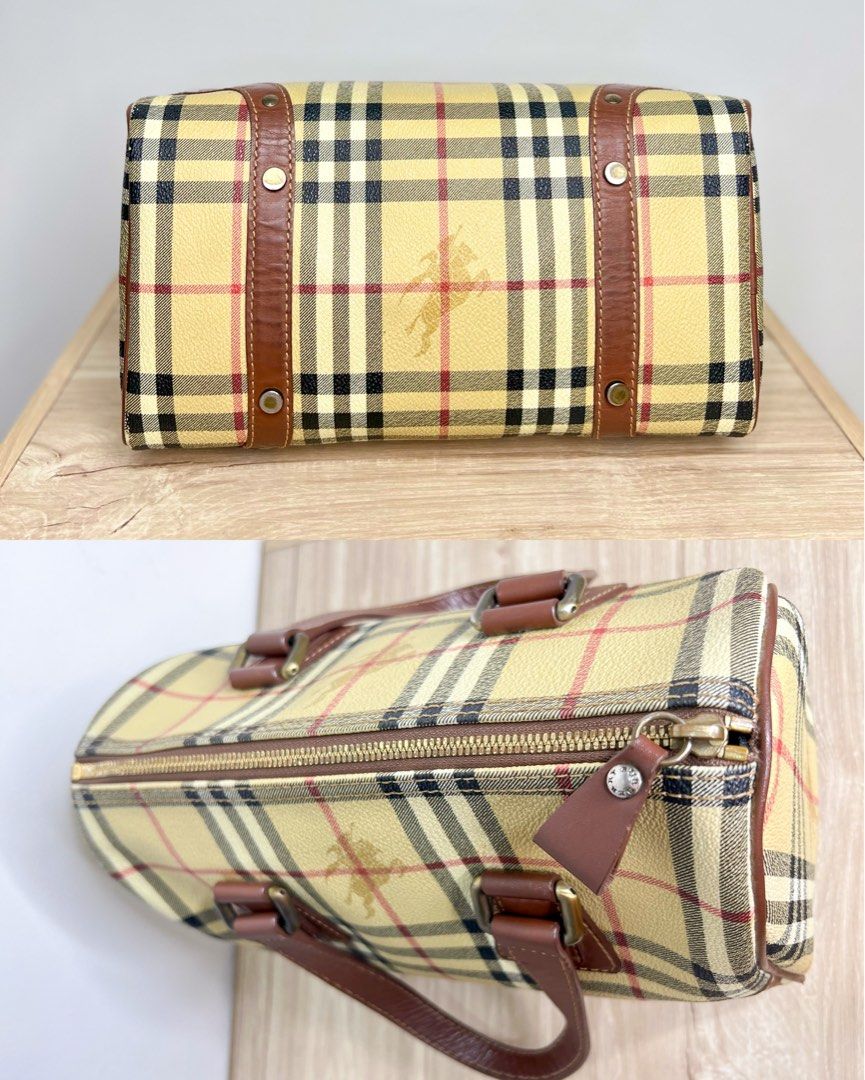 Authentic Vintage Burberry Classic Haymarket Doctors Speedy Bag, Luxury,  Bags & Wallets on Carousell