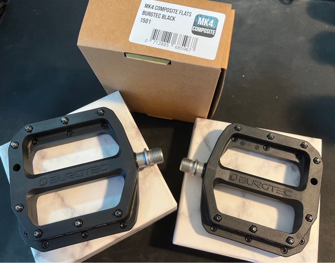 Pedales Plates De VTT BURGTEC MK4 Composite : Différents Coloris