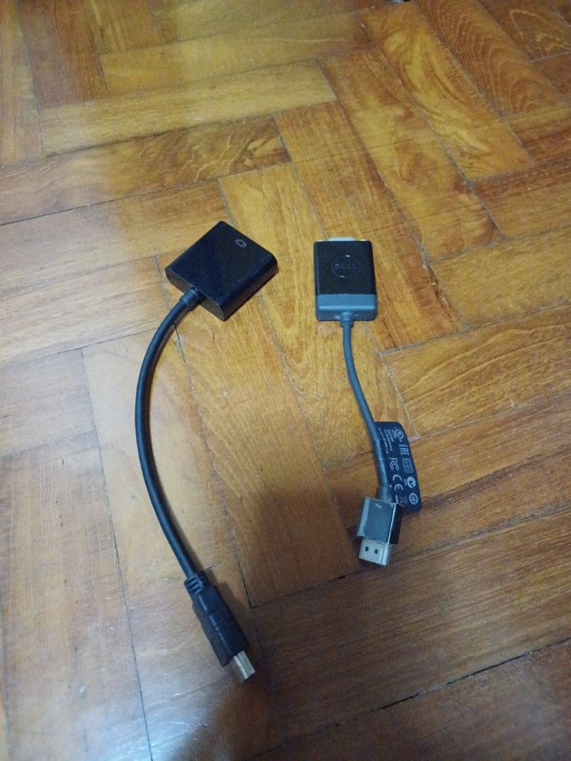 Cable Adapters (Category: Cables & Adaptors) located in Singapore. Submitted by aracle_111 (Listing ID 1248051925, Image 1). Description: Selling both cables together for $2 in total 1. VGA Cable 2. HDMI Cable.