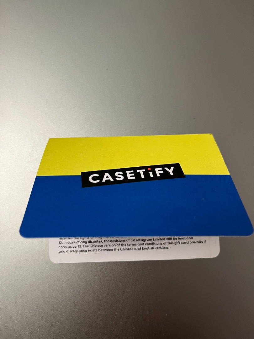 Casetify gift card 500, 門票＆禮券, 禮品卡、印花 Carousell