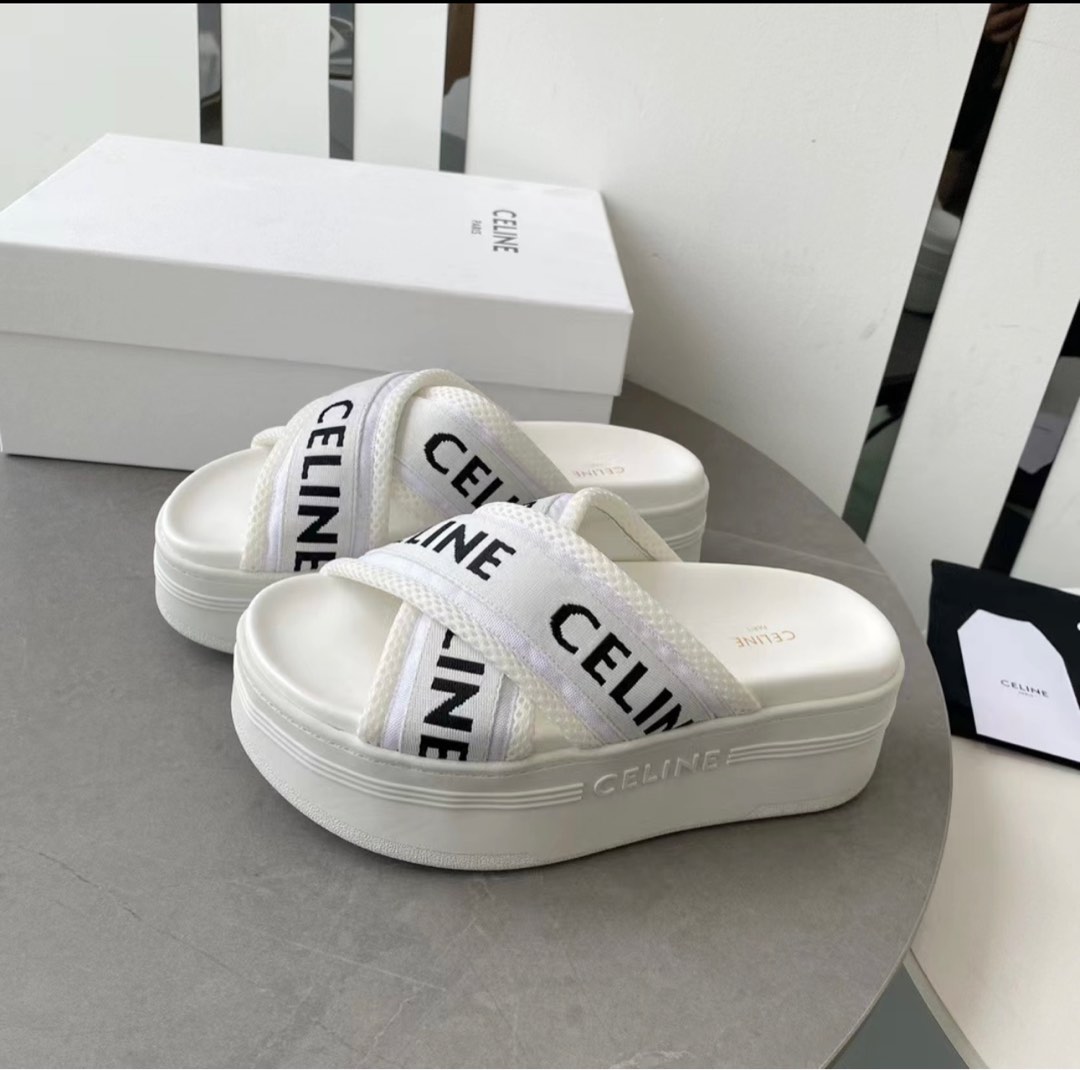 Celine online white sandals