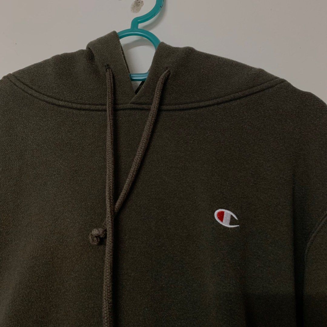 Olive green champion hoodie women's online