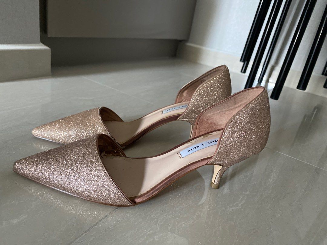 Glitter bridal outlet heels