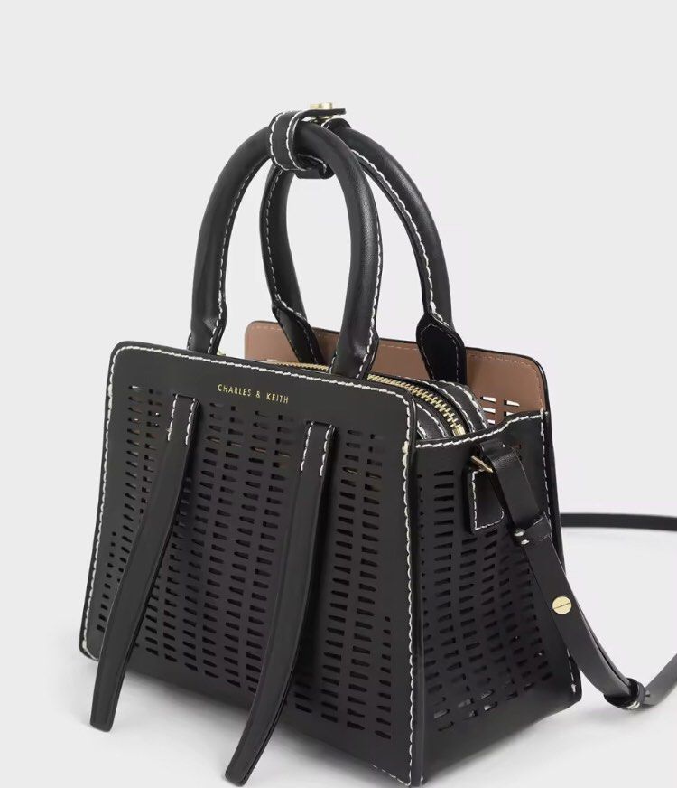 Charles and keith laser cut bag sale