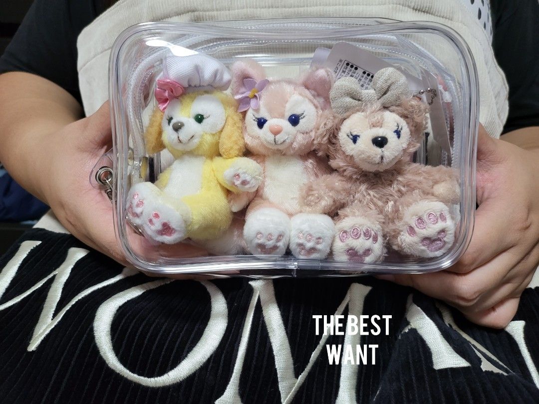 Clear Plastic Pouch Plushie Protector for Plushie Keychains