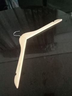 clothes wooden hangers