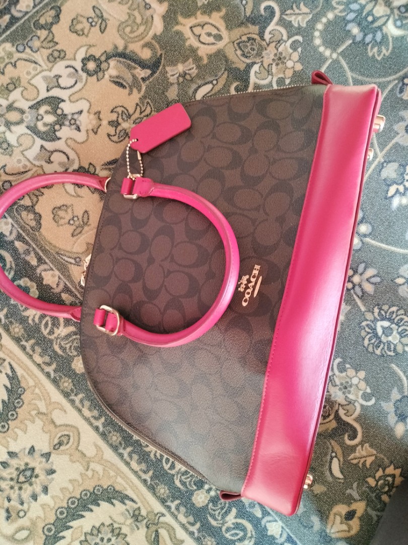 Authentic Coach Mini Sierra Satchel in Hot Pink, Luxury, Bags & Wallets on  Carousell