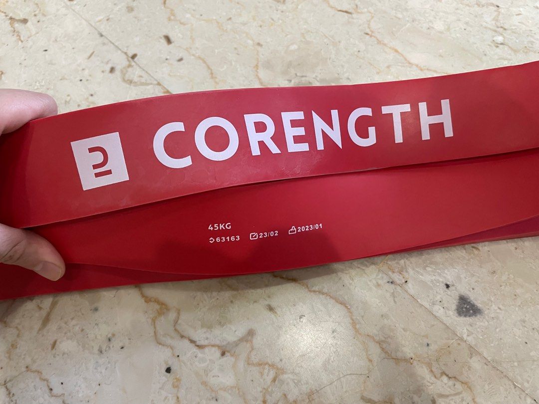 Decathlon red resistance sale band