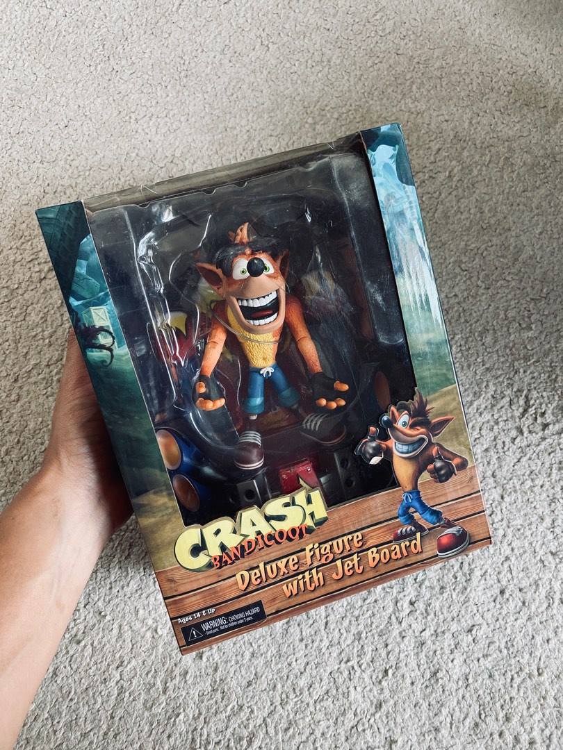 Crash Bandicoot and Jet Board figure Hobbies Toys Toys Games