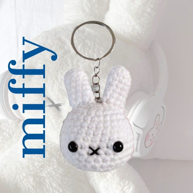 crochet keychain miffy, Hobbies & Toys, Stationery & Craft, Handmade