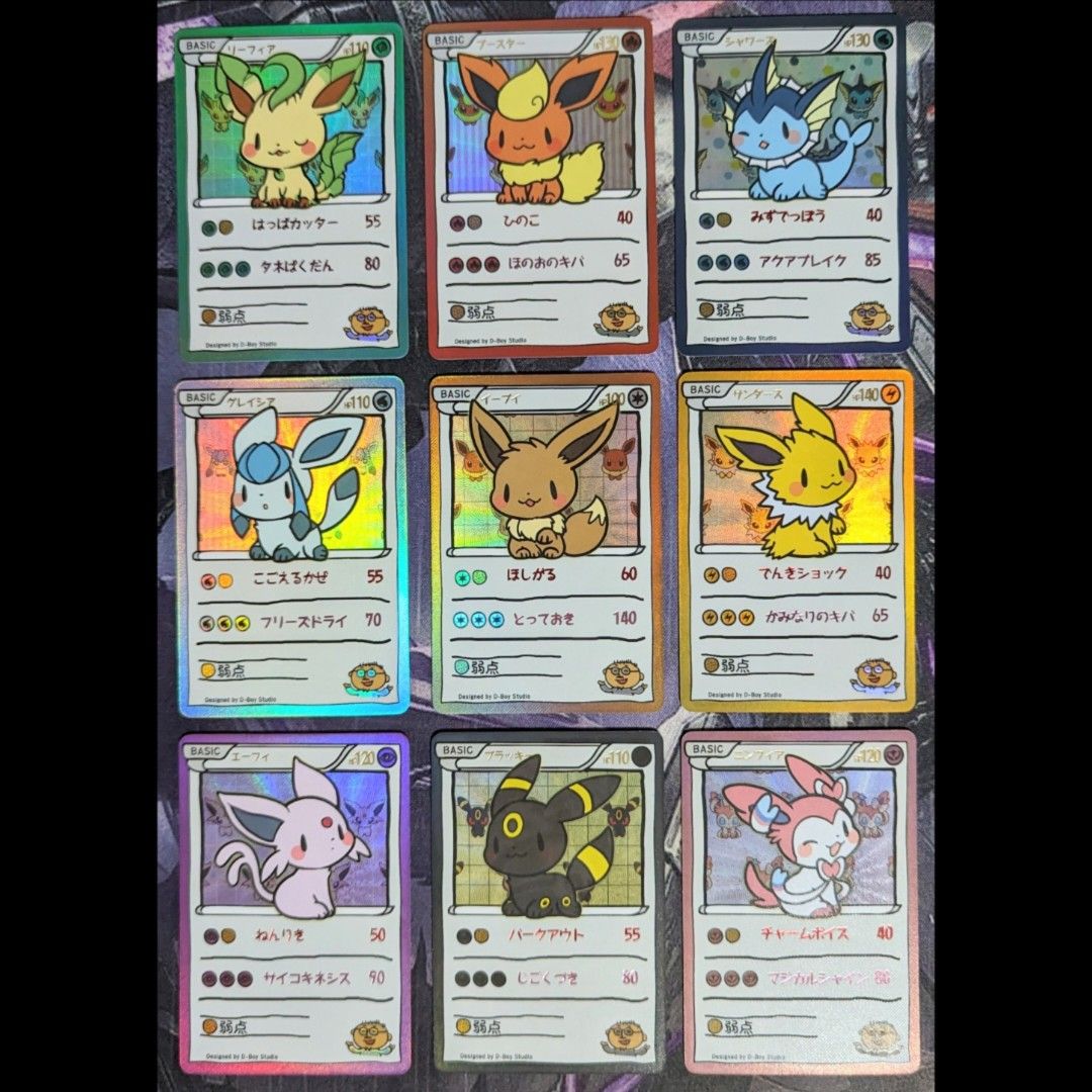 Pokemon Kawaii Umbreon Espeon Sylveon Leafeon Vaporeon Glaceon