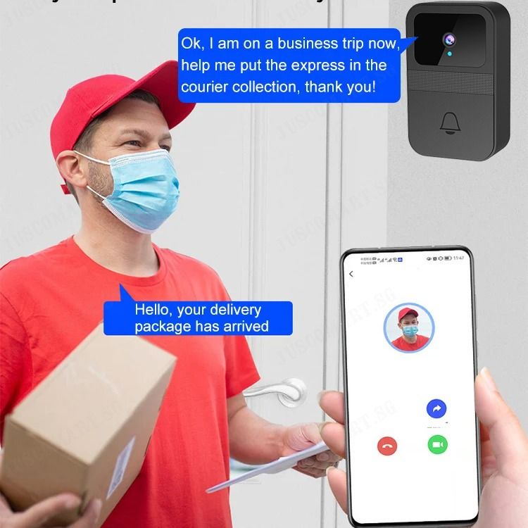 D9 Intelligent Visual Doorbell Universal Smart Door bell Remote Home