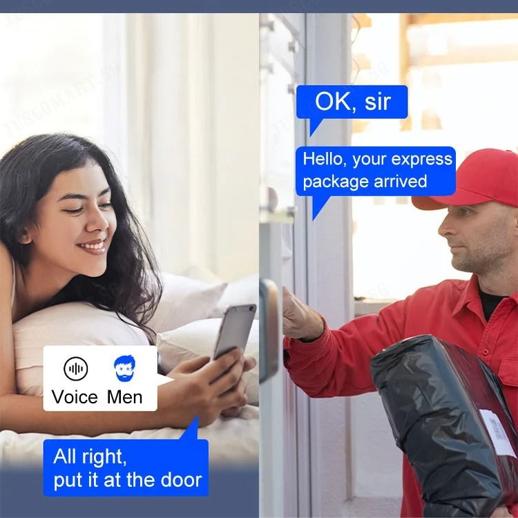 D9 Intelligent Visual Doorbell Universal Smart Door bell Remote Home