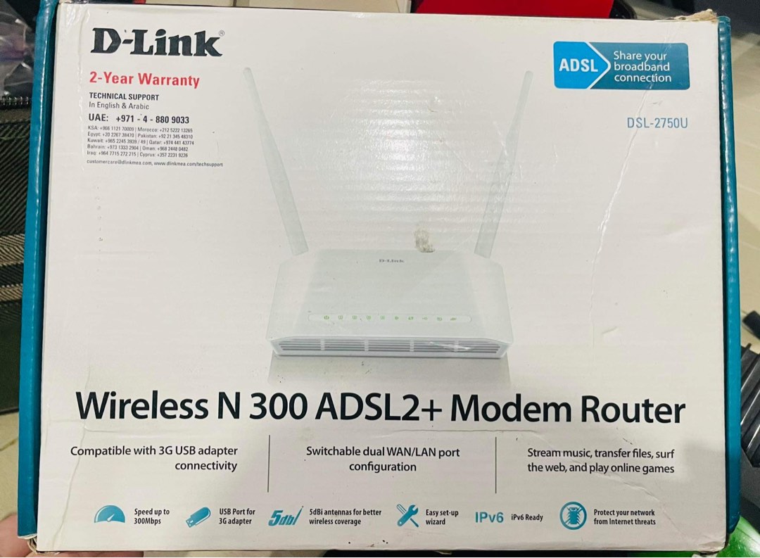 D link n300 adsl2 modem router on Carousell
