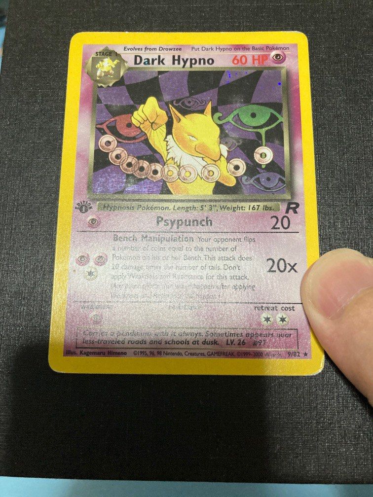 Dark Hypno 1st Edition Heavily Played, Hobbies & Toys, Toys & Games on  Carousell