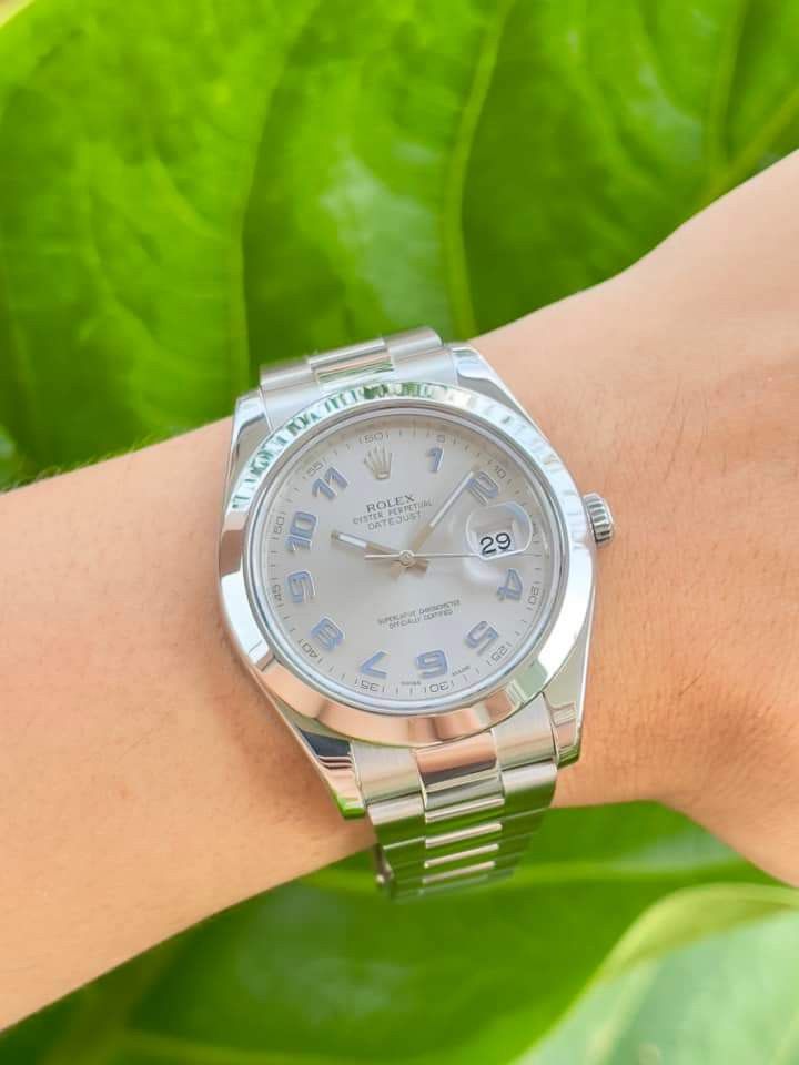 Datejust II 41mm Rare Blue Arabic Dial (Category: Luxury Watches) located in Manila. Submitted by annafinds (Listing ID 1247993629, Image 3). Description: Datejust II 41mm Rare Blue Arabic Dial! 😍 Php 599,999 Random serial Ref: 116300 Unit and Presentation Box only Open for verification.