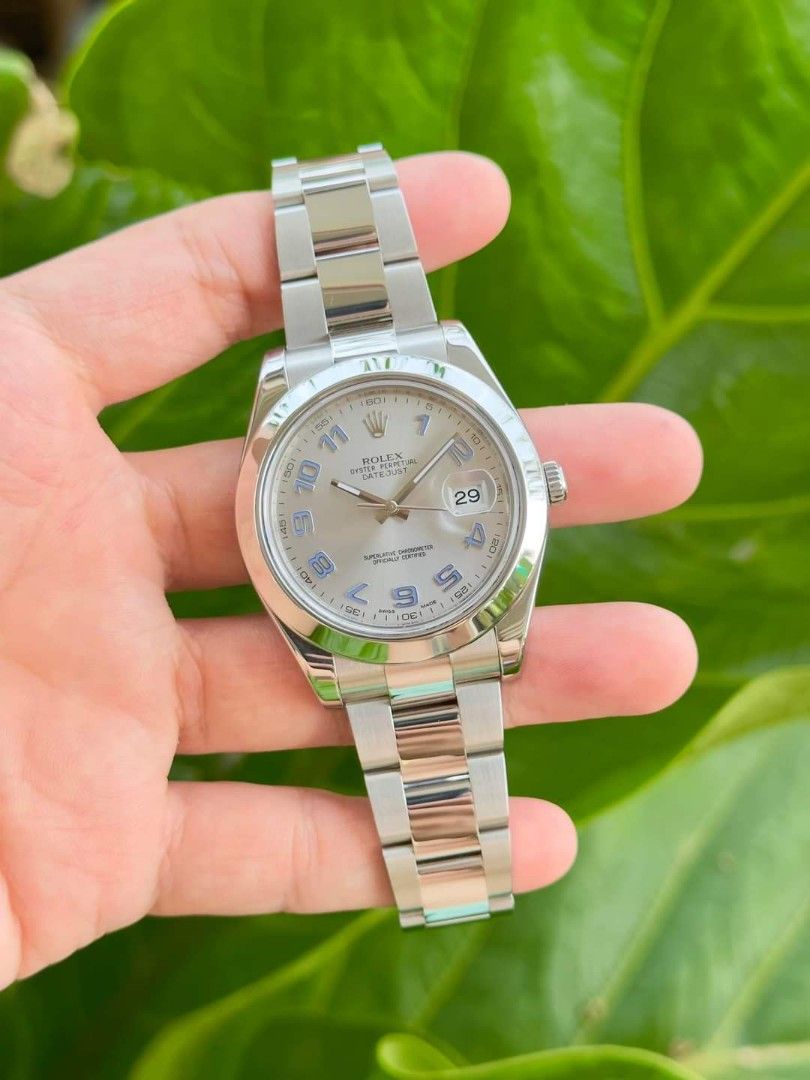 Datejust II 41mm Rare Blue Arabic Dial (Category: Luxury Watches) located in Manila. Submitted by annafinds (Listing ID 1247993629, Image 1). Description: Datejust II 41mm Rare Blue Arabic Dial! 😍 Php 599,999 Random serial Ref: 116300 Unit and Presentation Box only Open for verification.