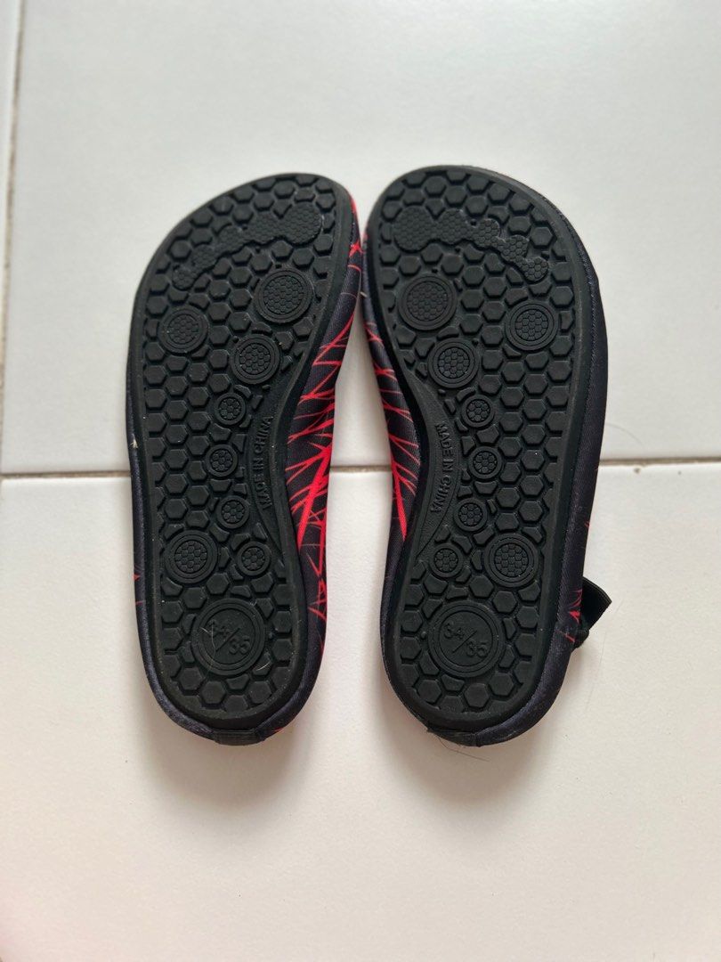 Decathlon red water shoes, Babies & Kids, Babies & Kids Fashion on