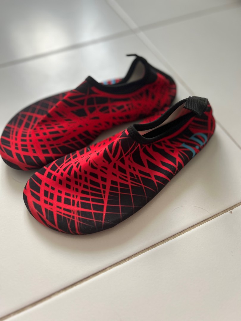 Decathlon red water shoes, Babies & Kids, Babies & Kids Fashion on