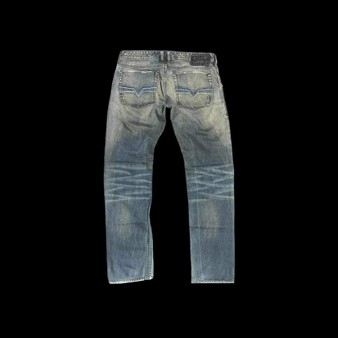 DIESEL Zathan Wash 008ZT Button Fly Jeans on Carousell