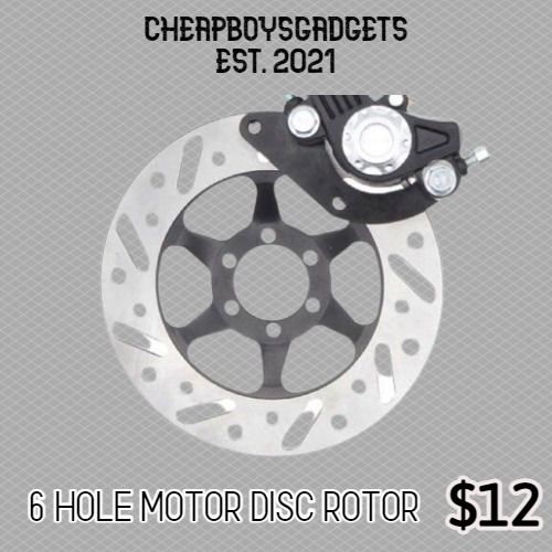 Disc rotor motor 6 hole ebike eco drive V2 rogi max orca mobot jimove ...