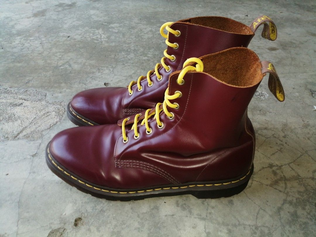 Dr Martens 1460 Oxblood 8i Men s Fashion Footwear Boots on