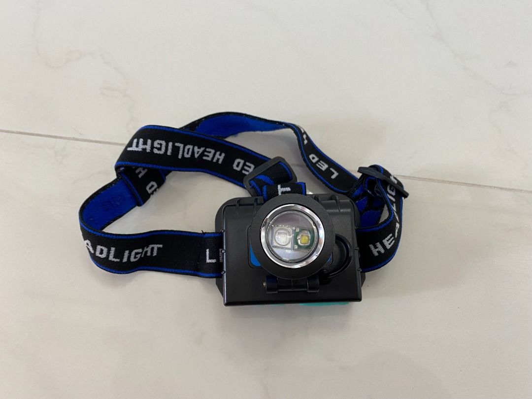 Dual UV + White Light Headlamp Zoomable, Sports Equipment, Hiking