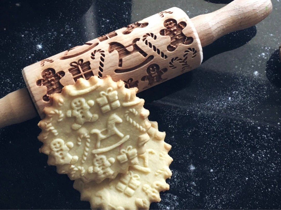 Embossed Wood Rolling Pins from Poland (Category: Bakeware) located in Paranaque City. Submitted by paw_prints9 (Listing ID 1248035321, Image 3). Description: Small rolling pins by GoodyWoody, Poland For cookies or ceramic crafts 1. Majestic 2. Christmas gifts 3. Scandinavian cottage Total length: 9 inches Working length: 4.3 inches Diameter: 1.7 inches Weight: 145 grams P980 each Comes with recipes and care tips A unique gift sure to thrill any 