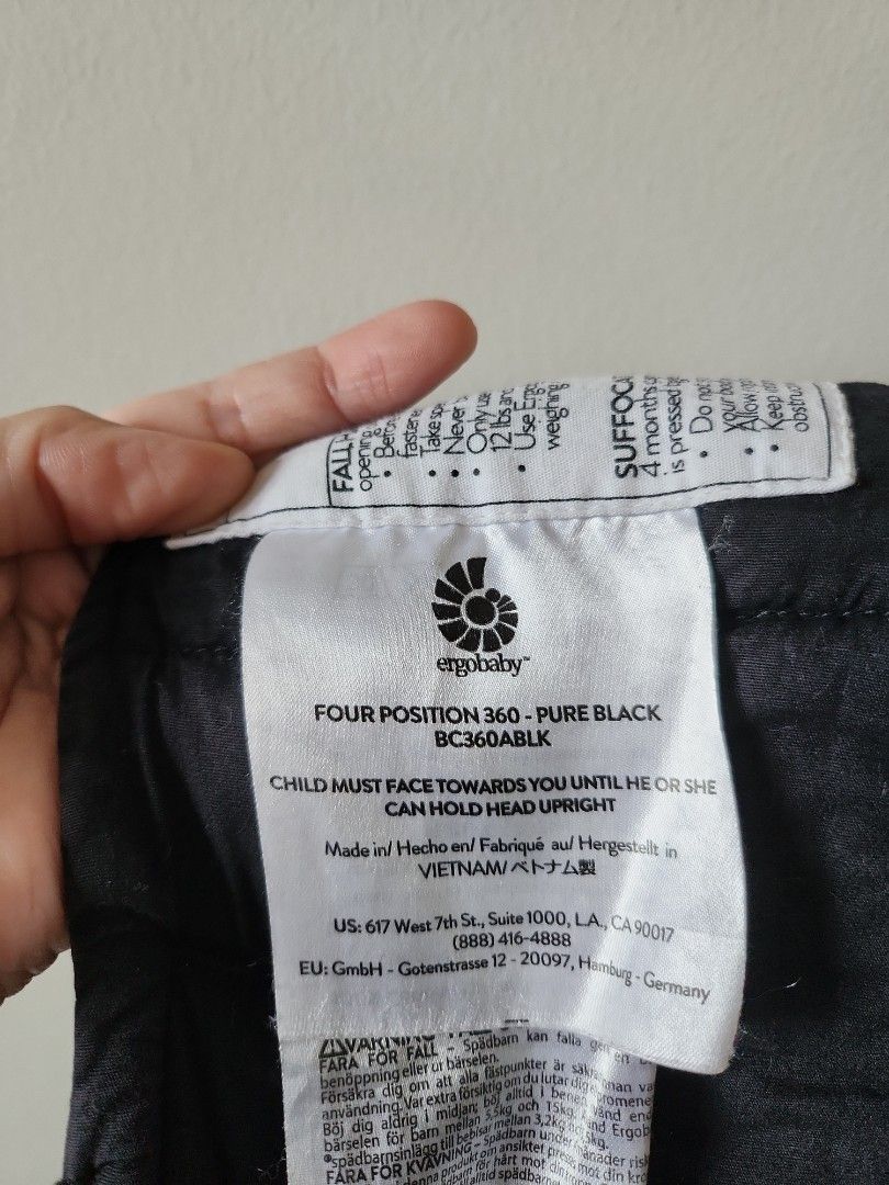Ergobaby four position 360 all black